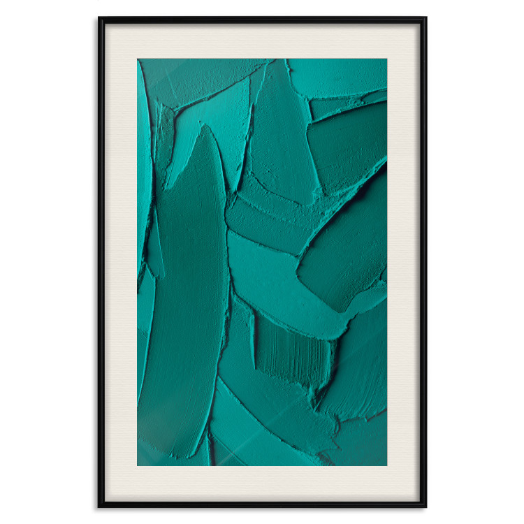 Wall Poster Green Abstraction - Clear Structure of Matter and Forms 149708 additionalImage 27