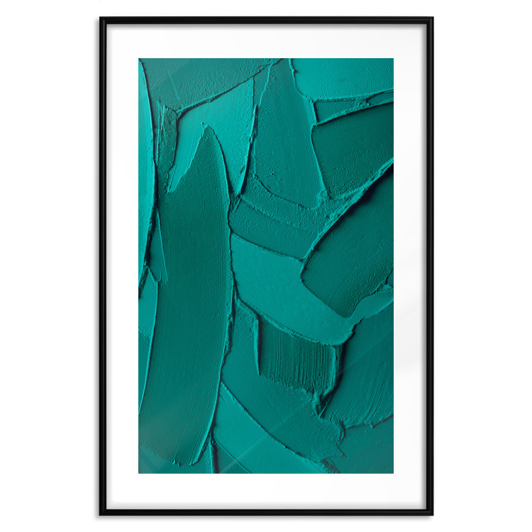 Wall Poster Green Abstraction - Clear Structure of Matter and Forms 149708 additionalImage 24