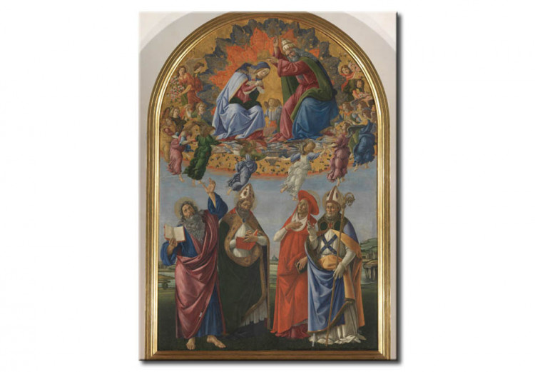 Tableau Couronnement de la Vierge Saints w.four 50808