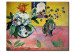 Wandbild Blumen und japanischer Holzschnitt 51608