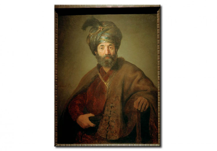 Wandbild Halbfigur eines Mannes in orientalischem Kostüm 52108