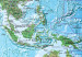 Tablero decorativo en corcho World Map: Blue Planet [Cork Map - Polish Text] 106518 additionalThumb 7