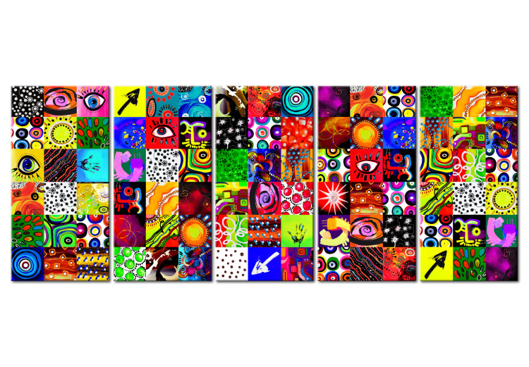 Quadro moderno Colourful Abstraction 106918