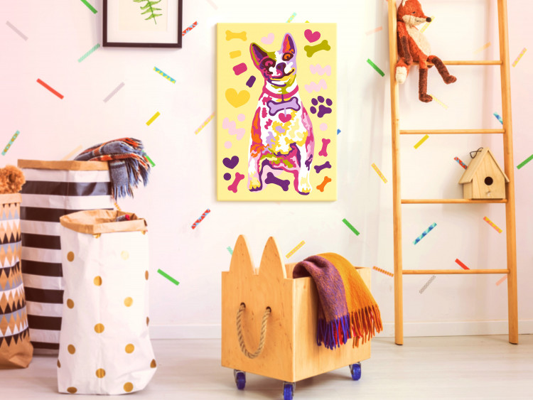 Painting Kit for Children Dog (Yellow Background) 107118 additionalImage 2