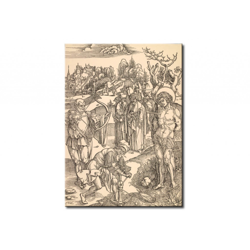Schilderij  Albrecht Dürer: The Martyrdom Of St. Sebastian
