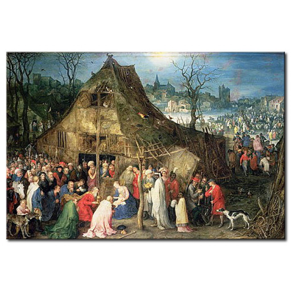 Schilderij  Jan Brueghel De Oudere: Adoration Of The Magi