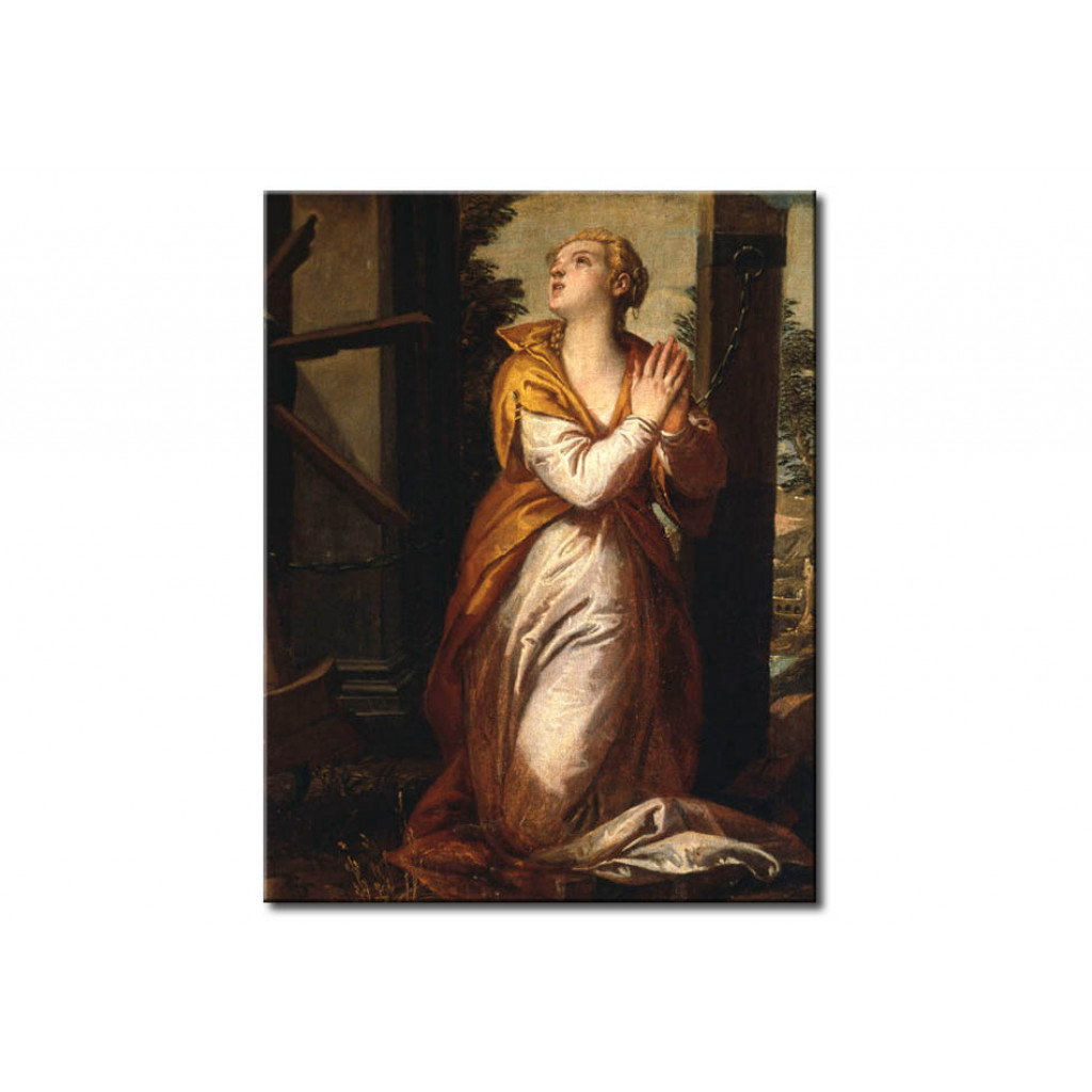 Reprodução Da Pintura Famosa Saint Catherine Of Alexandria