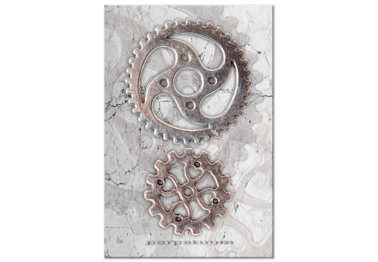 Canvas Print Twisted metal - a composition of metal gears in a steampunk style 118818