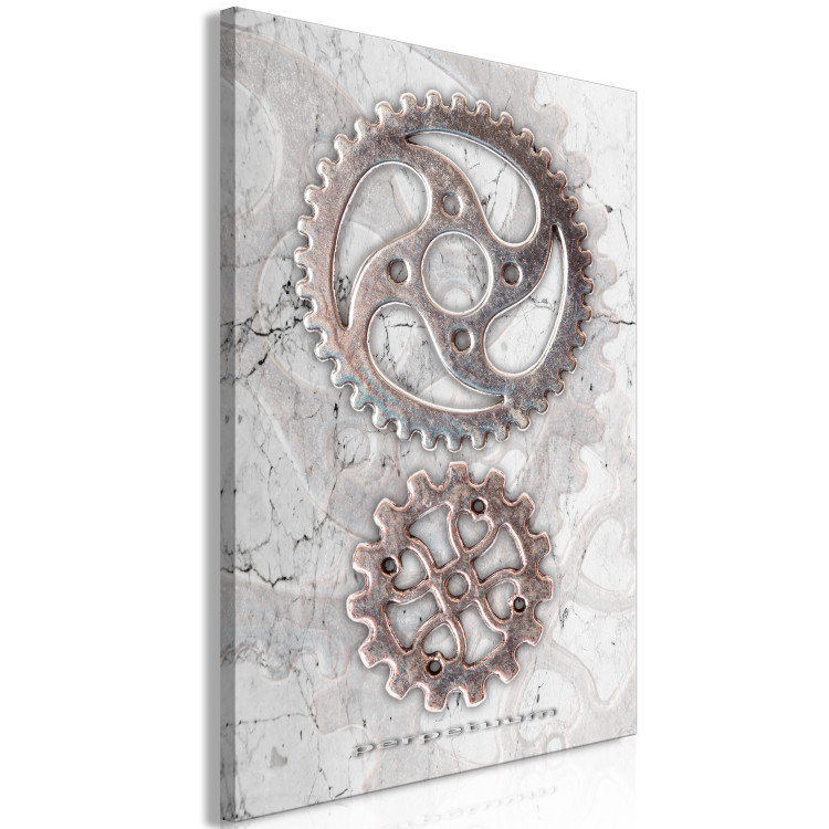 Canvas Print Twisted metal - a composition of metal gears in a steampunk style 118818 additionalImage 2