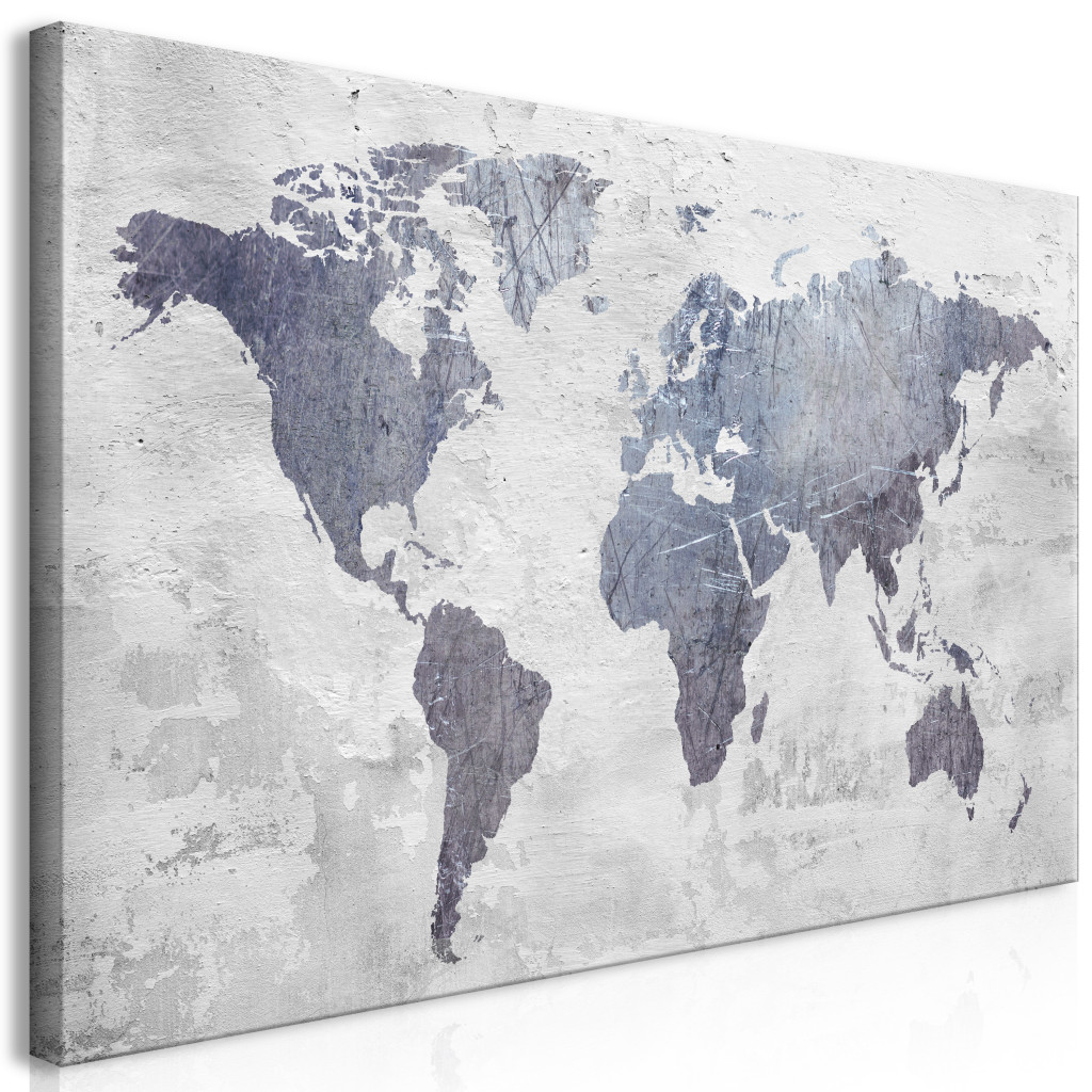 Duży Obraz XXL Betonowa Mapa świata II [Large Format]