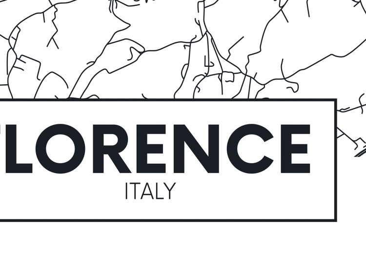 Obraz Mapa Florencji (1-częściowy) pionowy 130418 additionalImage 4