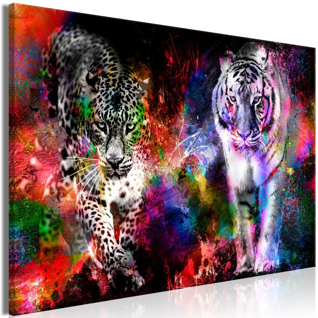 Schilderij Colorful Cats [Large Format]