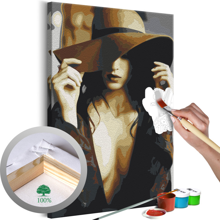 Paint by Number Kit Brown Hat 134518