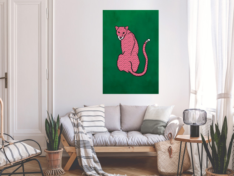 Wall Poster Pink Cheetah [Poster] 142618 additionalImage 5