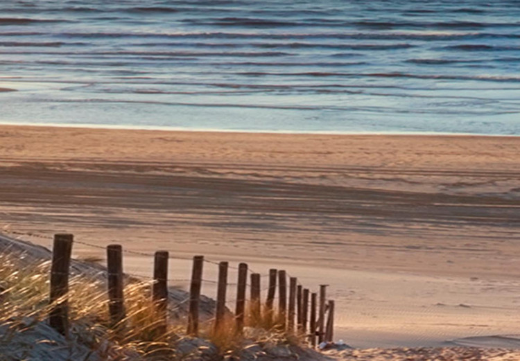 Quadro rotondo Memory of Vacation - Sunset on a Sandy Beach 148618 additionalImage 3