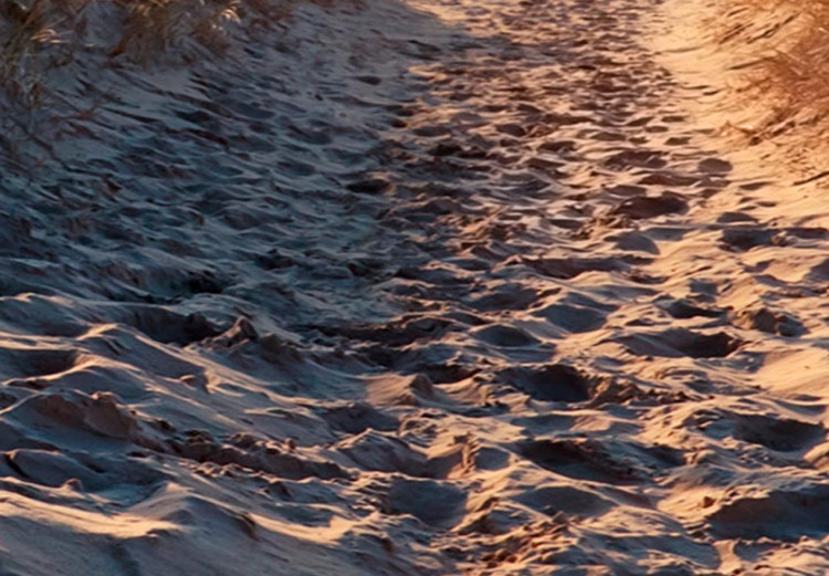 Rund tavla Memory of Vacation - Sunset on a Sandy Beach 148618 additionalImage 2