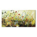 Tableau mural Charmante prairie (1 pièce) - Composition colorée de petites fleurs 48618