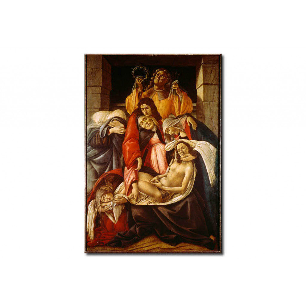 Schilderij  Sandro Botticelli: Lamentation Over The Dead Christ