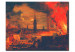 Wandbild Nächtlicher Brand in einer Stadt 51718