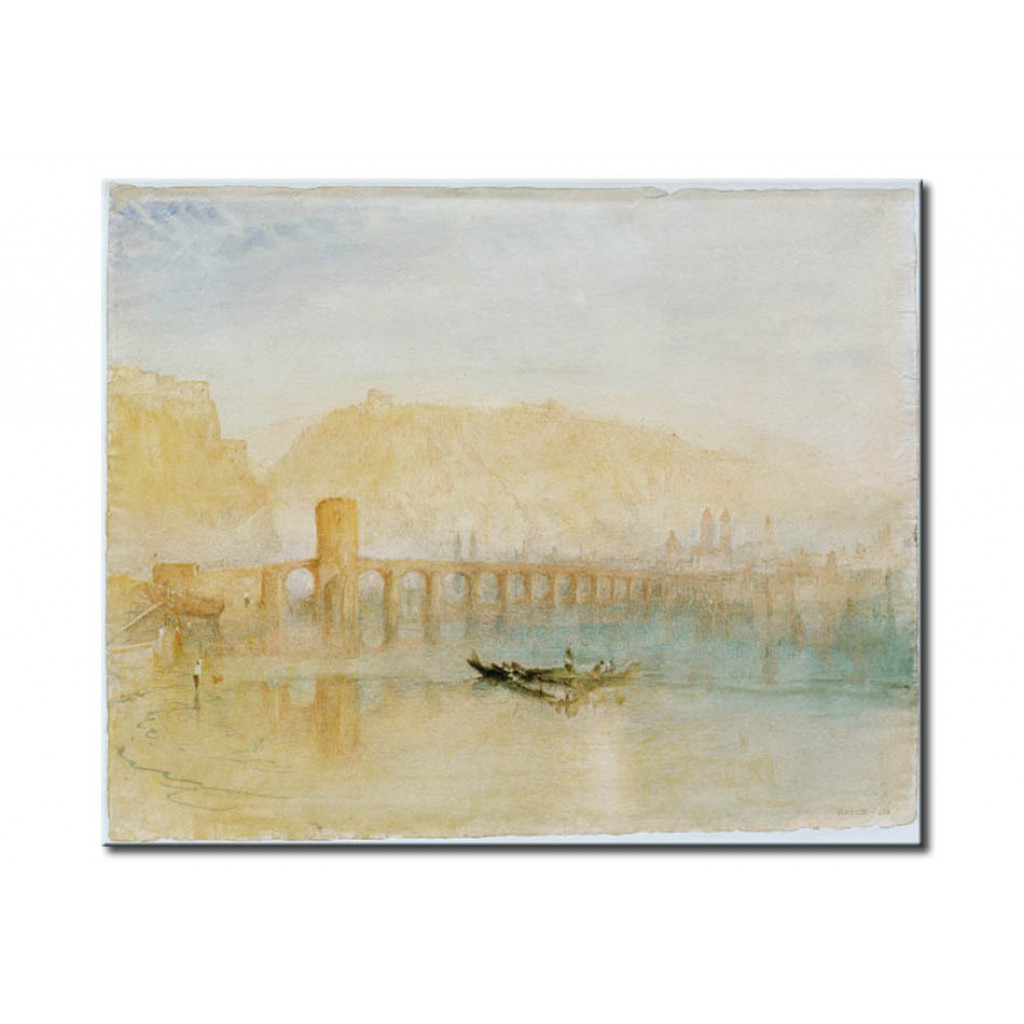 Schilderij  William Turner: Die Moselbrücke In Koblenz