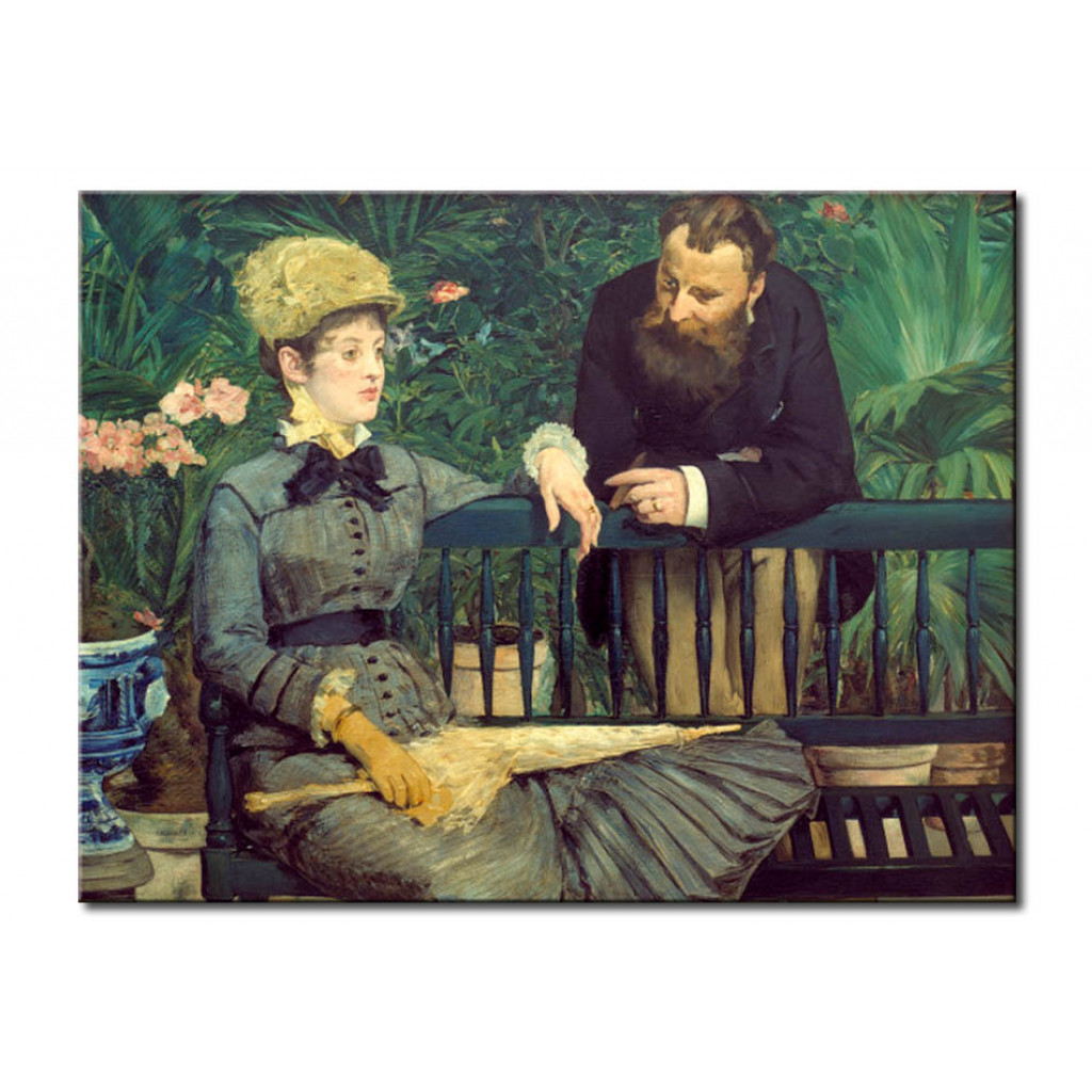 Schilderij  Edouard Manet: Dans La Serre