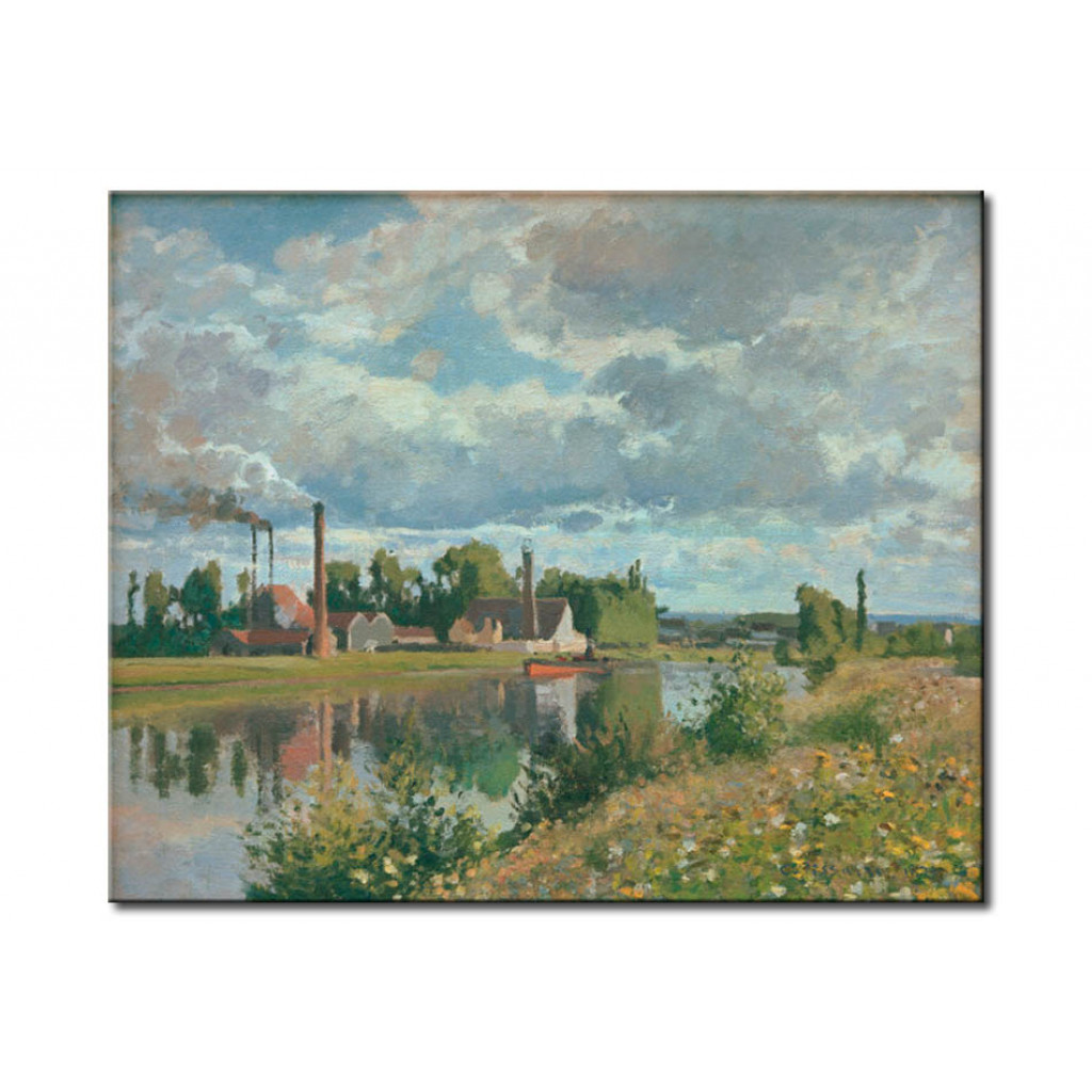 Schilderij  Camille Pissarro: Die Oise Bei Pontoise