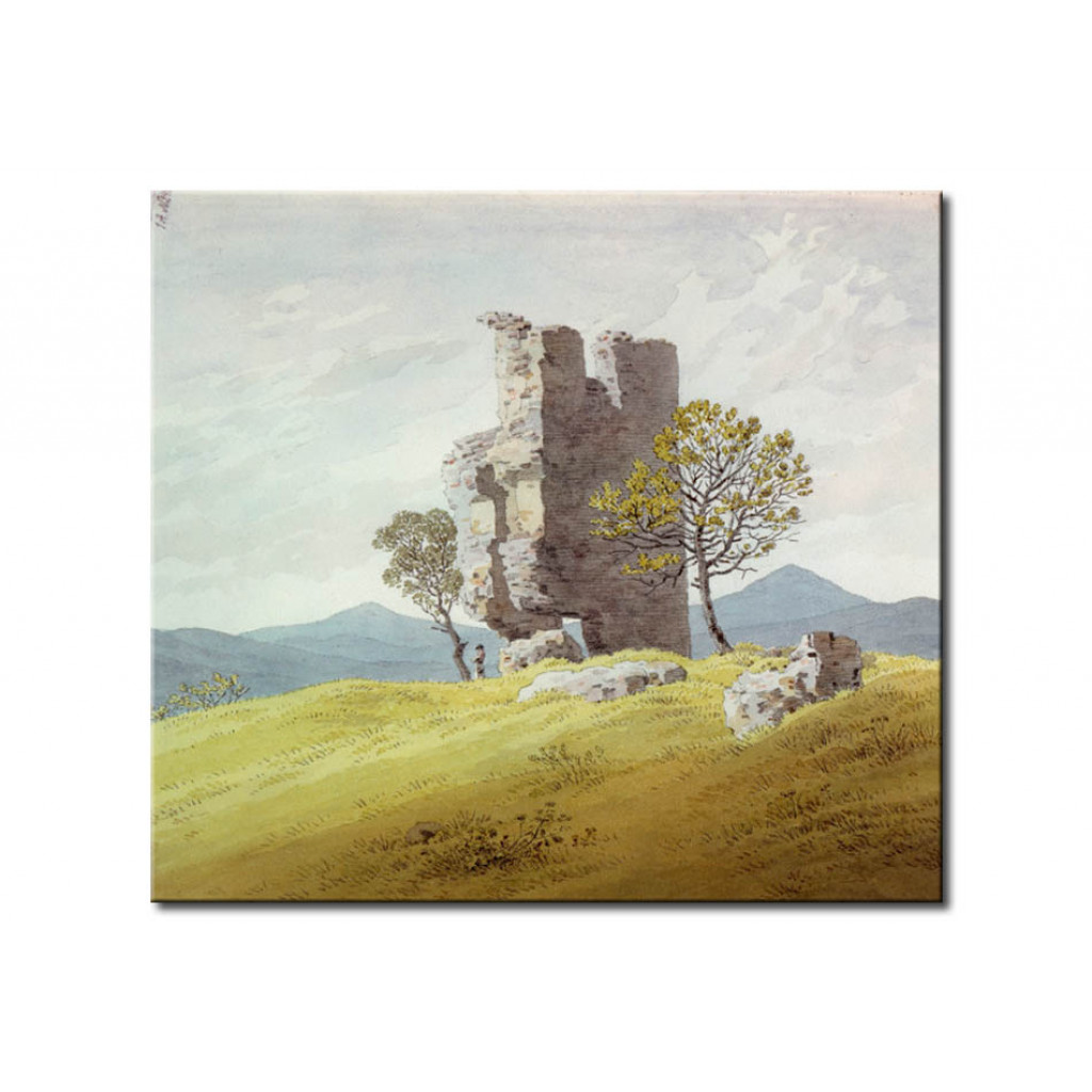 Schilderij  Caspar David Friedrich: Tower Ruin