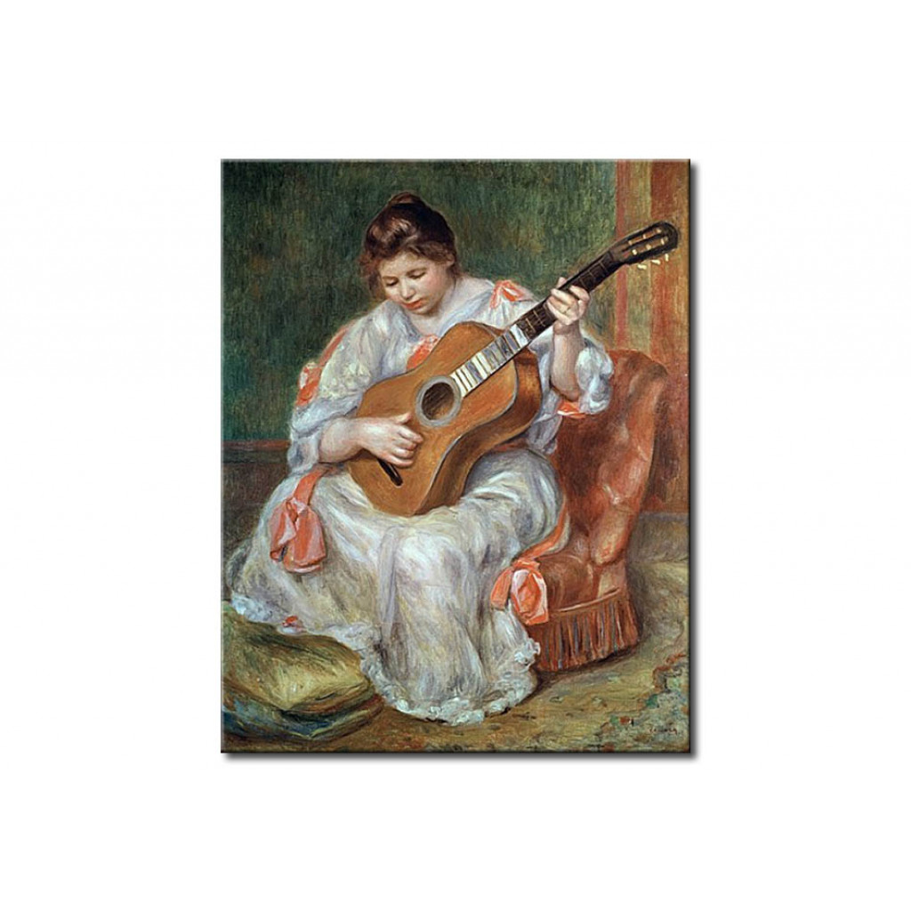 Schilderij  Pierre-Auguste Renoir: The Guitar Player
