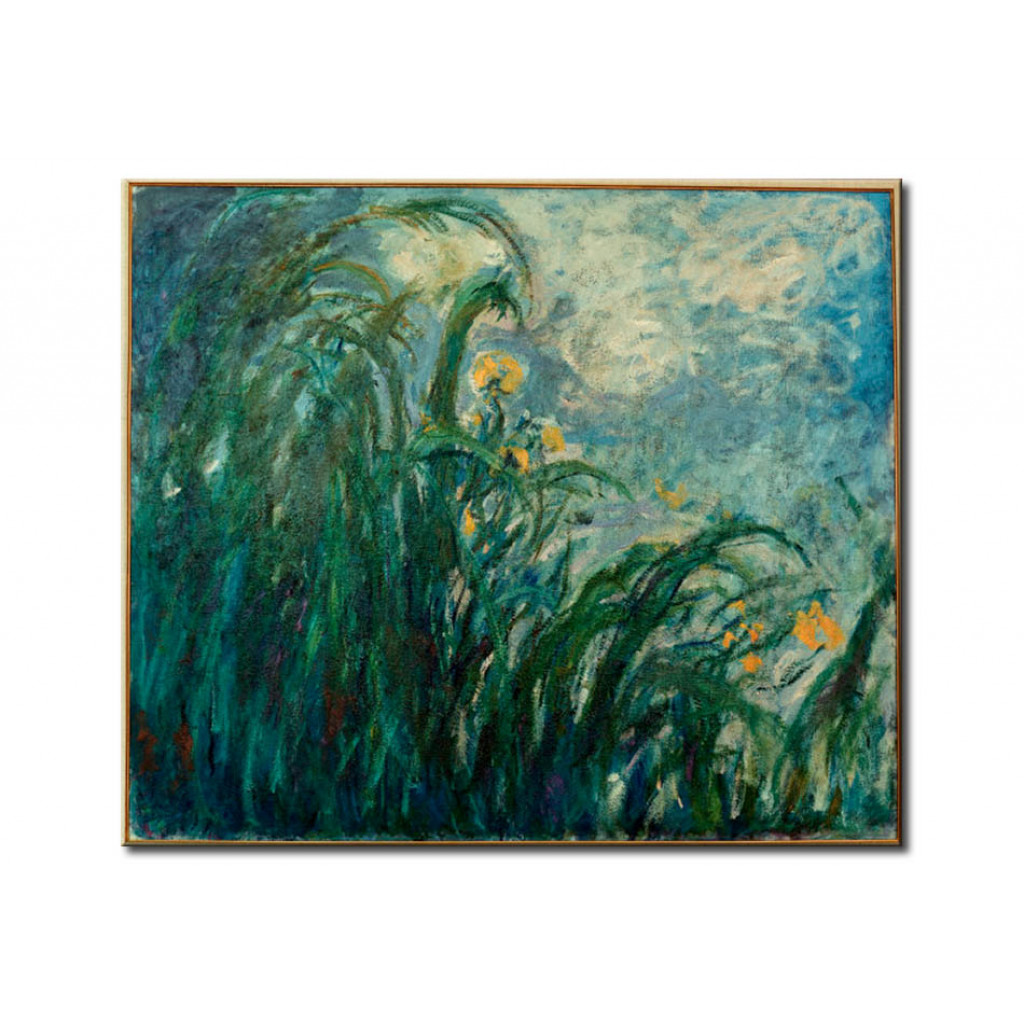Schilderij  Claude Monet: Les Iris Jaunes