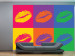 Wall Mural Kiss - Pop art-style lips in different colors and compositions 61218