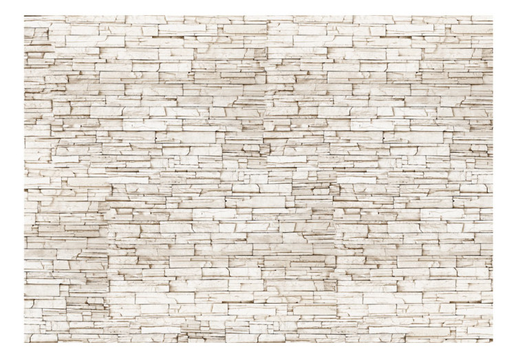 Mural de parede Tijolo branco - fundo com textura de pedra branca 61918 additionalImage 1