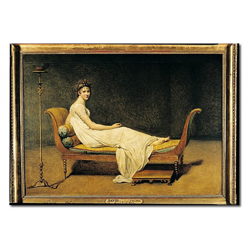 Schilderij  Jacques-Louis David: Madame Recamier