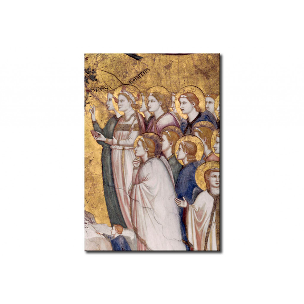 Schilderij  Giotto Di Bondone: The Allegory Of Poverty