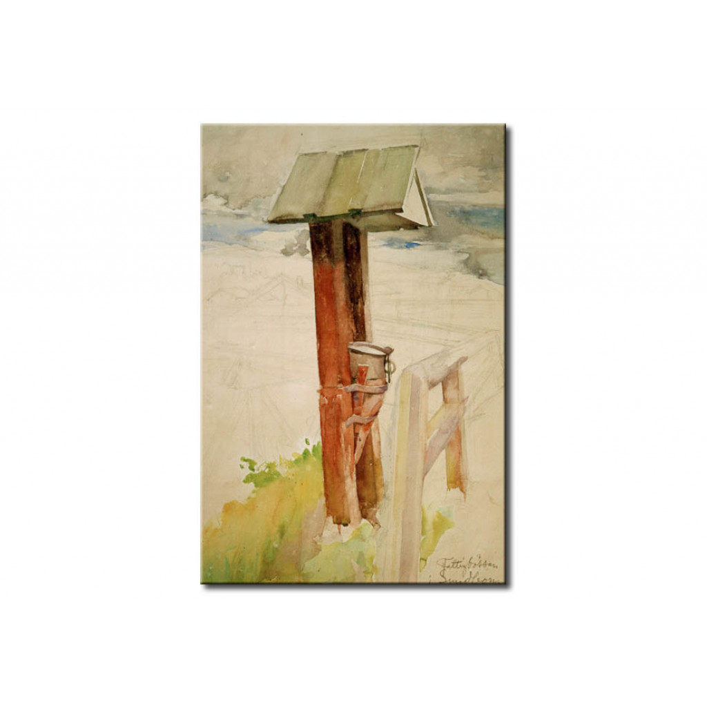 Schilderij  Carl Larsson: Die Armenkasse In Sundborn