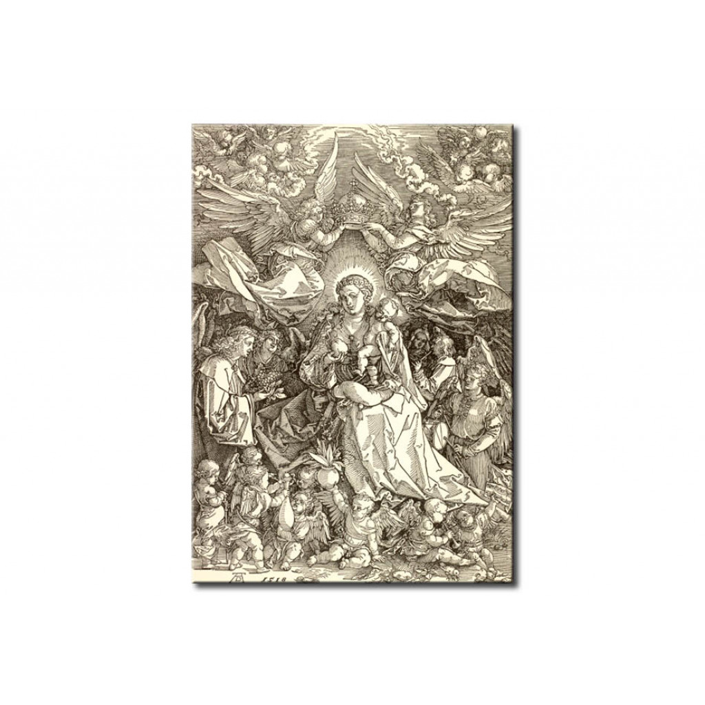 Reprodução Do Quadro Famoso Mary As Queen Of The Angels