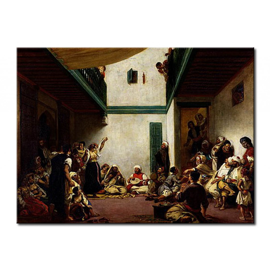 Schilderij  Eugène Delacroix: A Jewish Wedding In Morocco