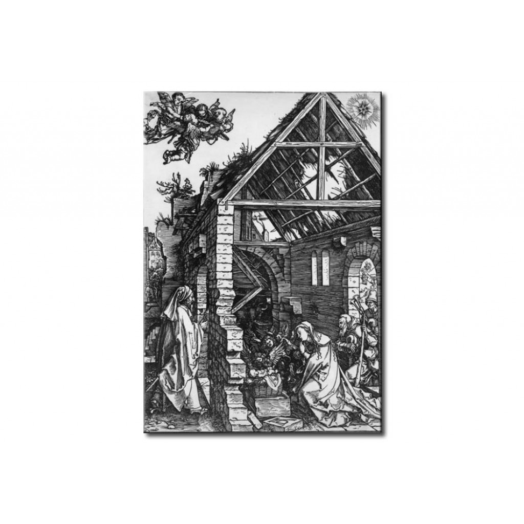 Schilderij  Albrecht Dürer: The Birth Of Christ