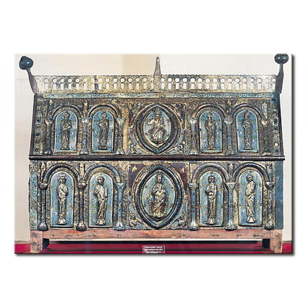 Målning Reliquary Chest Of St. Viance, Limousin School