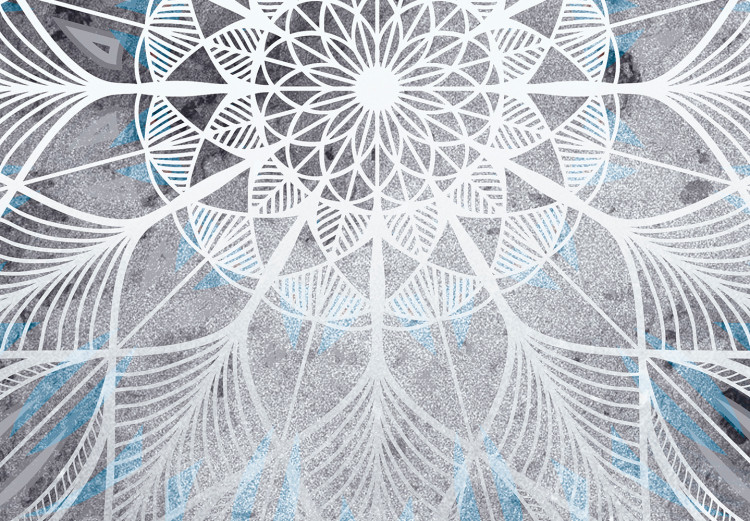 Fototapeta Przymglona mandala - wzorzysty motyw orientu w odcieniach niebieskiego 114928 additionalImage 3