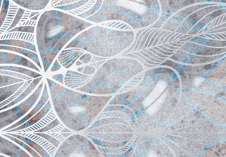 Fototapeta Przymglona mandala - wzorzysty motyw orientu w odcieniach niebieskiego 114928 additionalImage 4