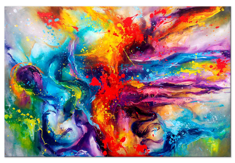 Canvas Colorful Splash (1 Part) Wide