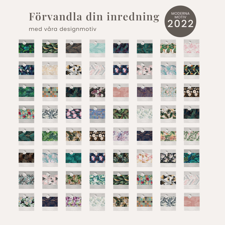 Bordslöpare Floral elegance - composition with floral motif on a dark background 147328 additionalImage 6
