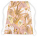 Worek plecak Minimalistyczne liście - roślinny motyw w kolorze złota na różowym tle 147428 additionalThumb 2