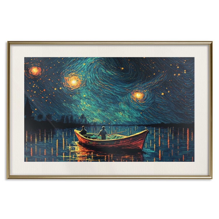 Cartel A Trip Under the Stars - An Impressionistic Landscape With a View of the Sea 151128 additionalImage 16