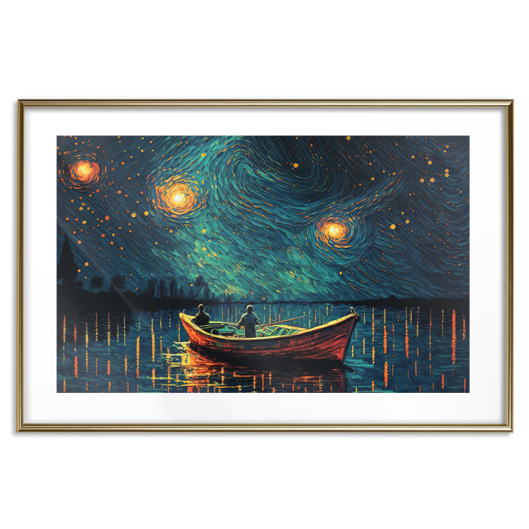 Cartel A Trip Under the Stars - An Impressionistic Landscape With a View of the Sea 151128 additionalImage 22