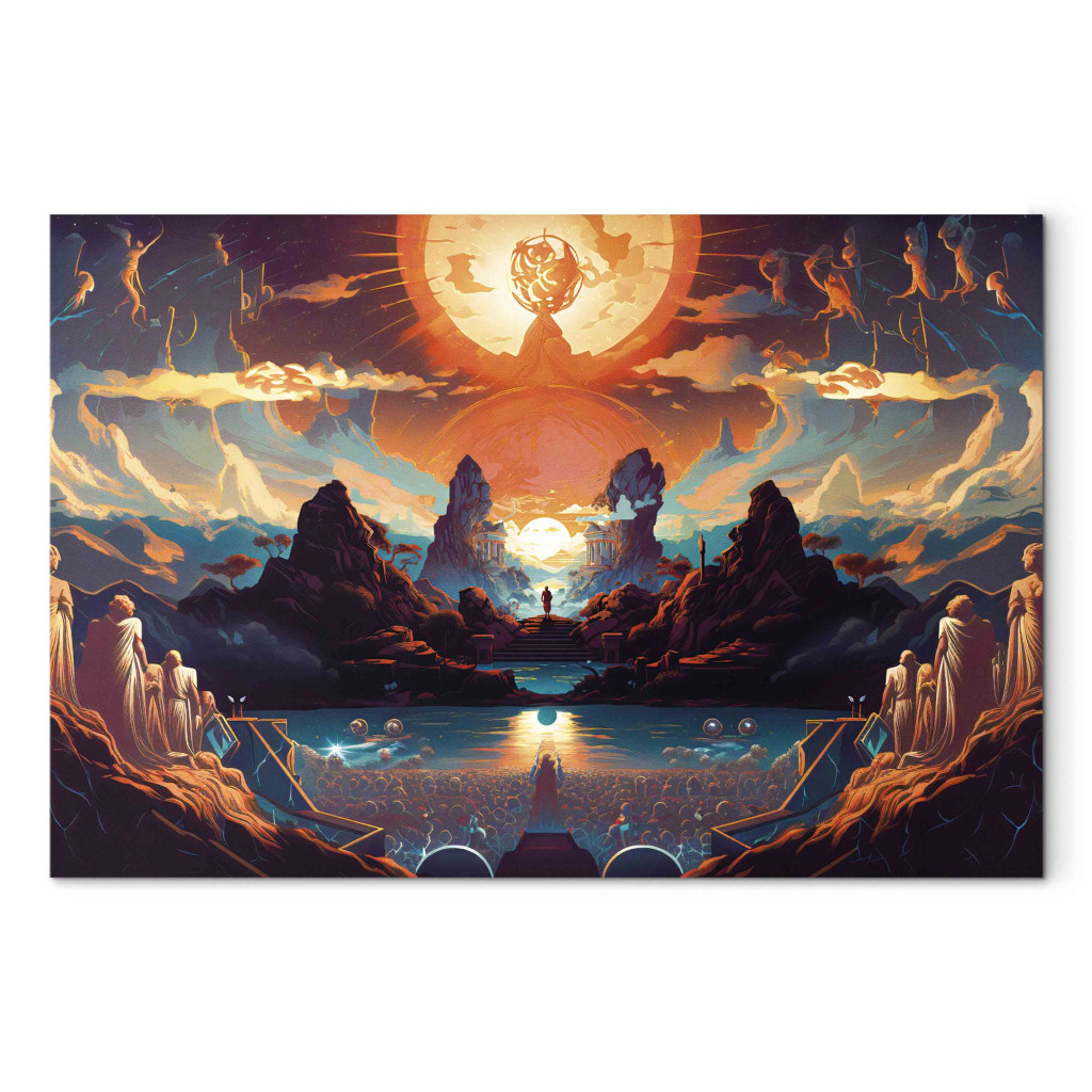 Duży Obraz XXL Grecka Mitologia - Spojrzenie Na Zjawiskowy świt Panteonu Bogów [Large Format]
