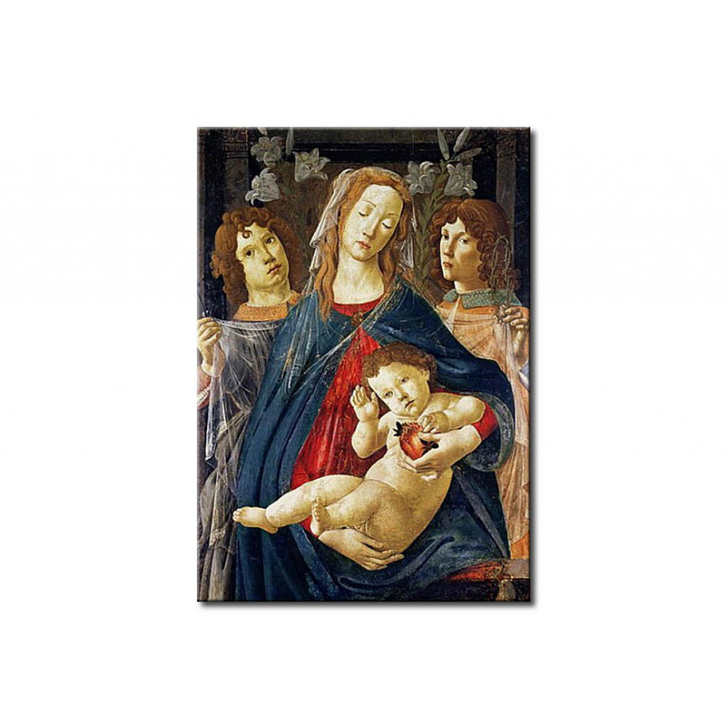 Schilderij  Sandro Botticelli: Virgin Of The Pomegranate