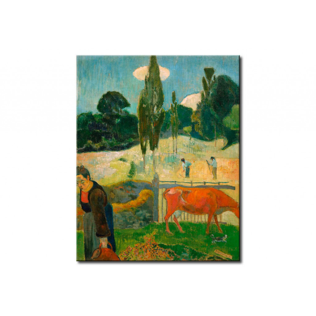 Schilderij  Paul Gauguin: The Red Cow