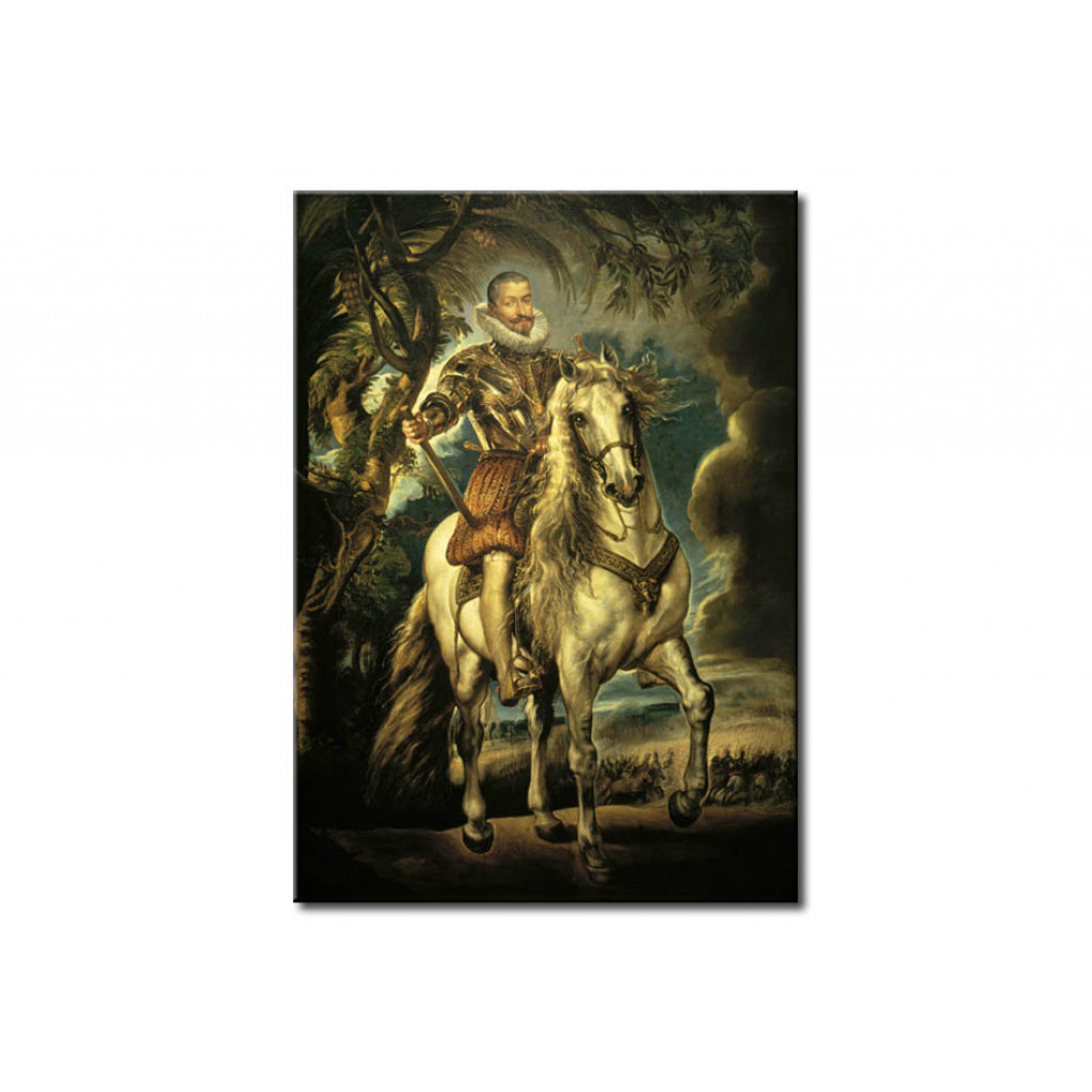 Schilderij  Peter Paul Rubens: Equestrian Portrait Of The Duke Of Lerma