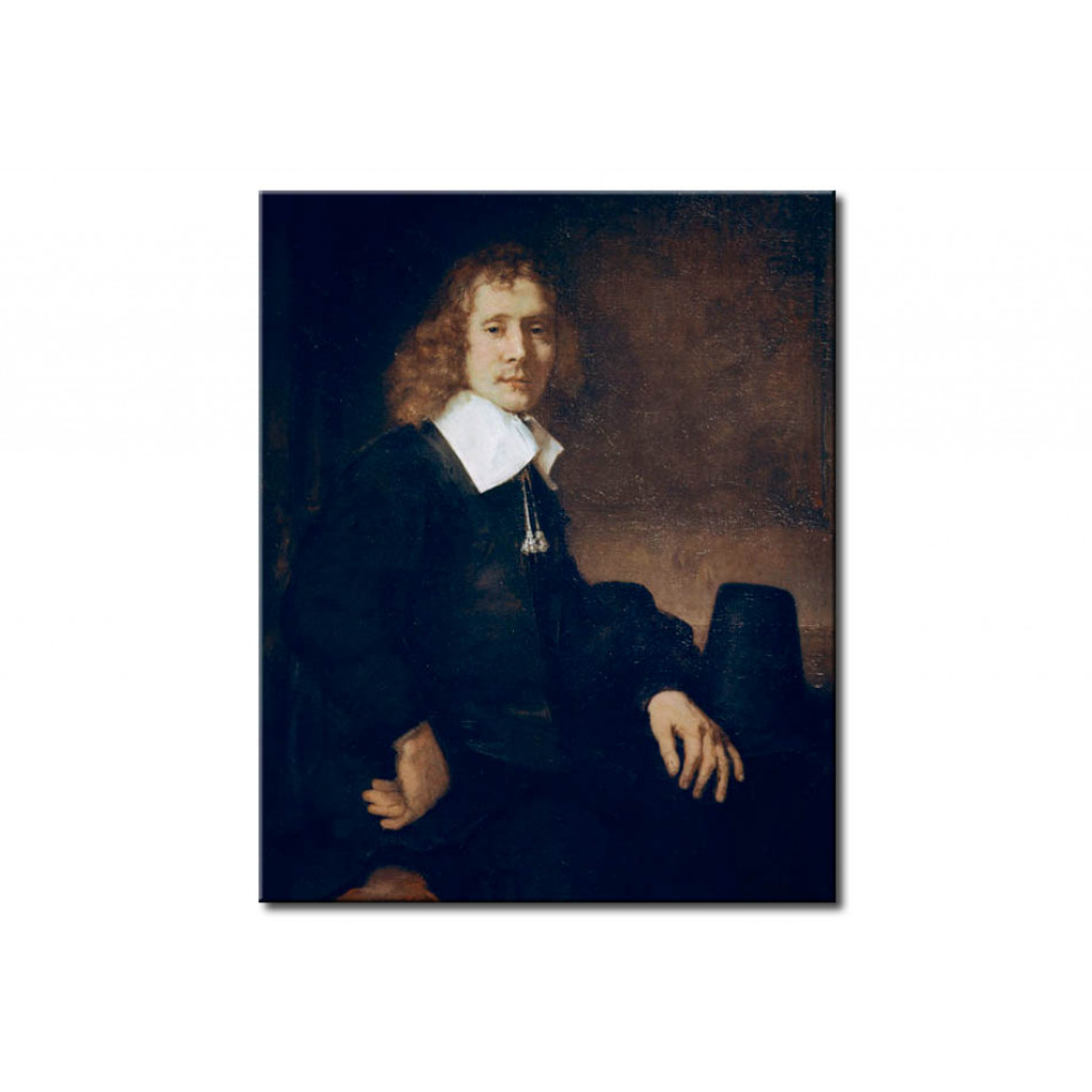 Målning Rembrandt, Porträt Eines Jungen Mannes